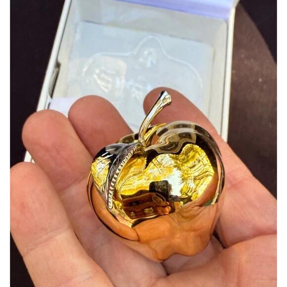 Timex Golden Apple Collectible Mini-Clock Heavy! High Quality Teacher Gift -36D - Picture 12 of 14